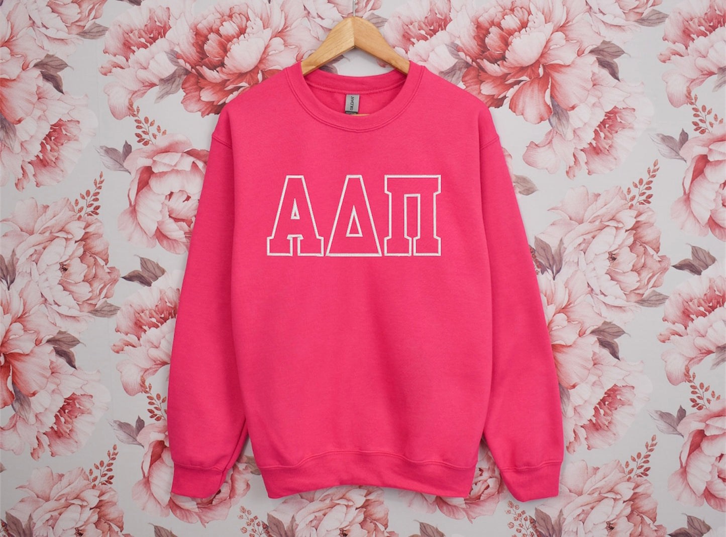 Sorority Letter Outline Crewneck Sweatshirt