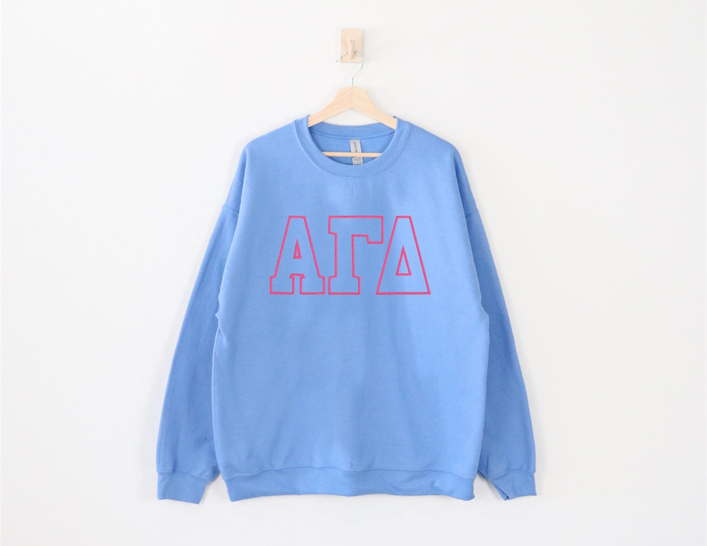 Sorority Letter Outline Crewneck Sweatshirt