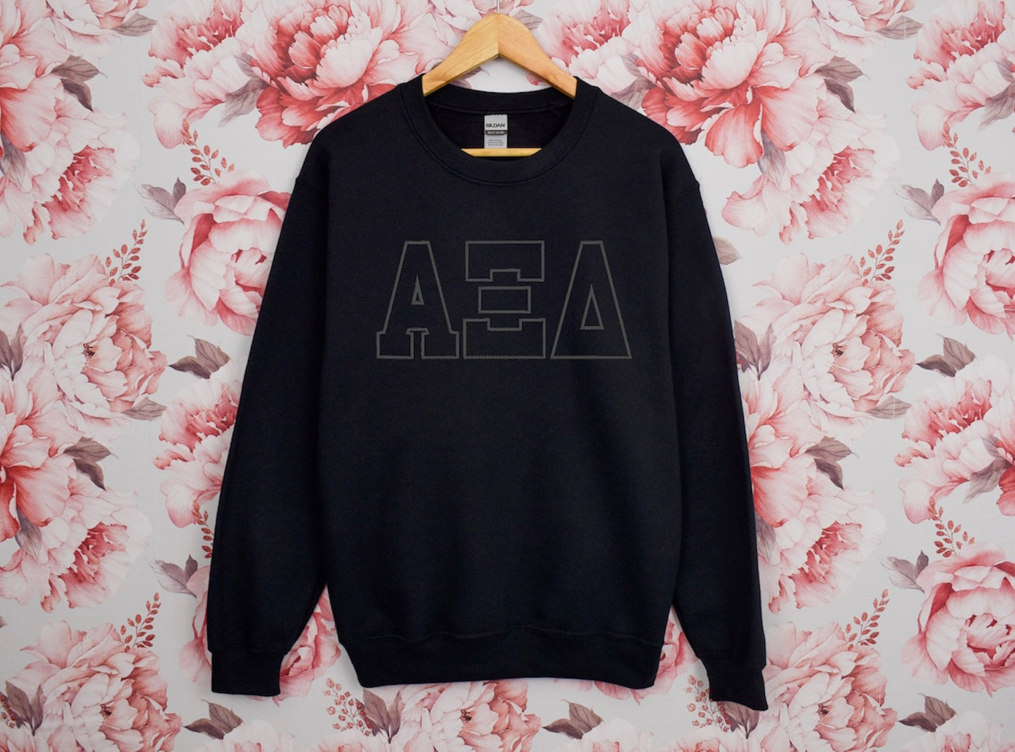 Sorority Letter Outline Crewneck Sweatshirt