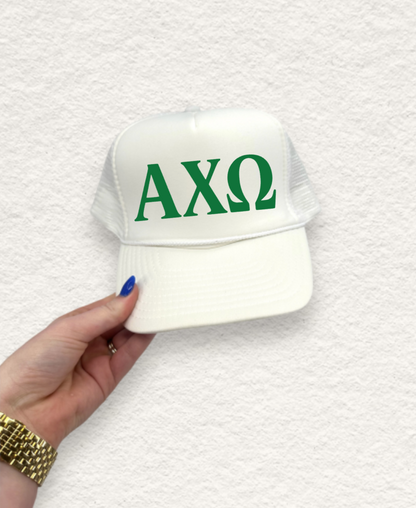 Sorority Letter Trucker Hat