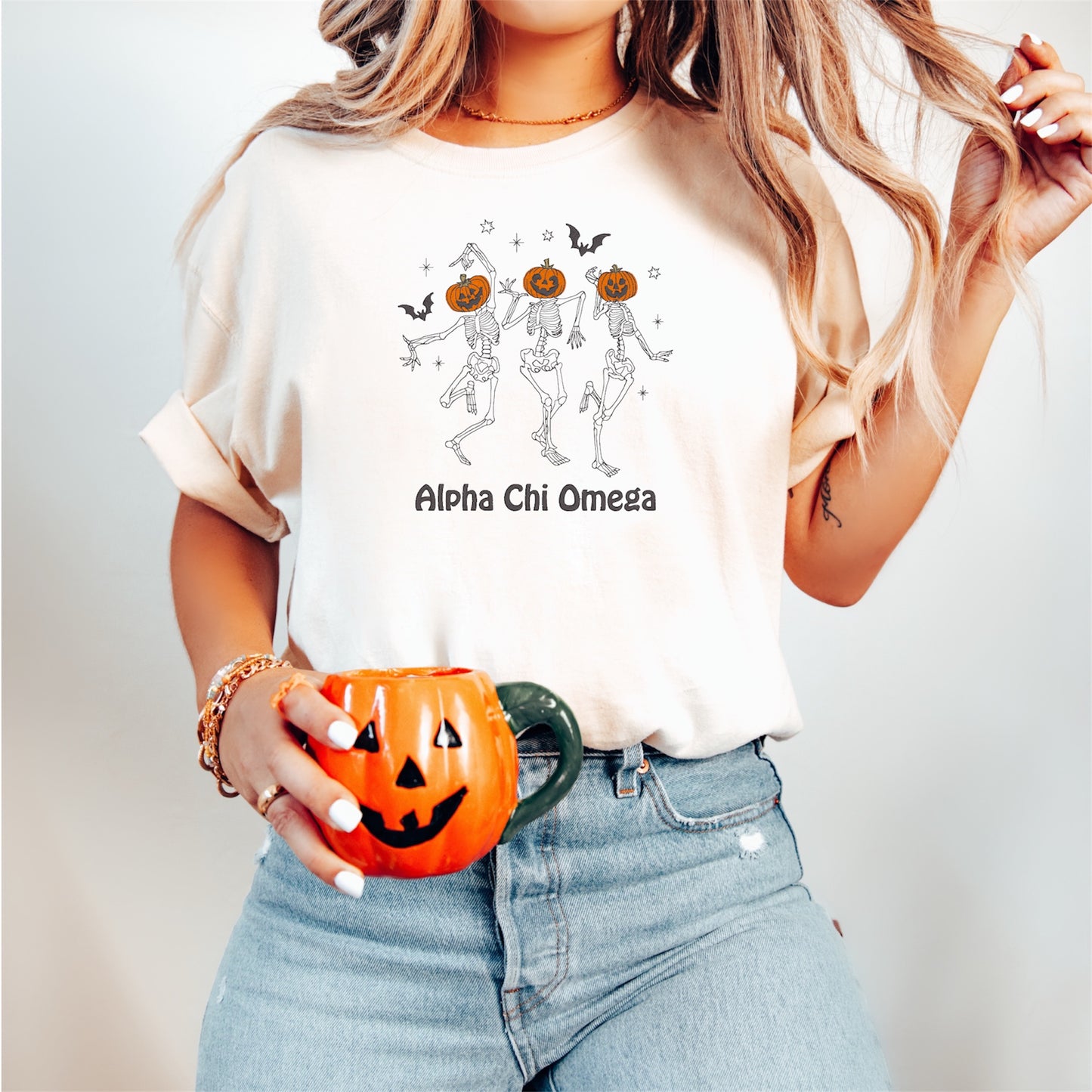 Dancing Skeleton Sorority Comfort Colors T Shirt