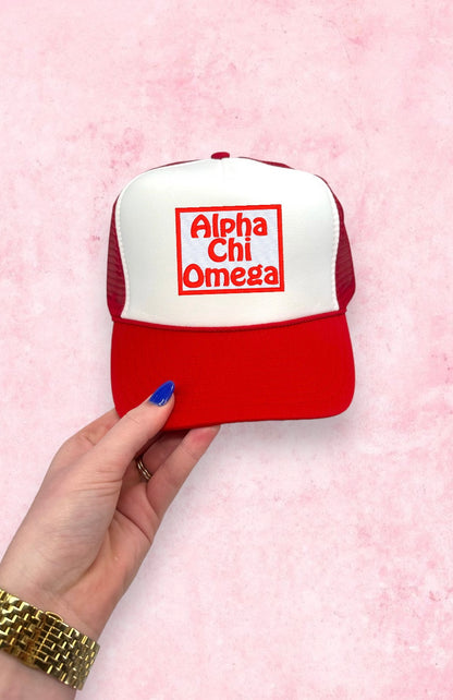 Sorority Embroidered Trucker Hat