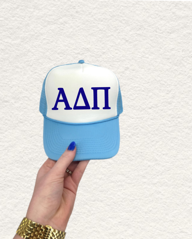 Sorority Letter Trucker Hat