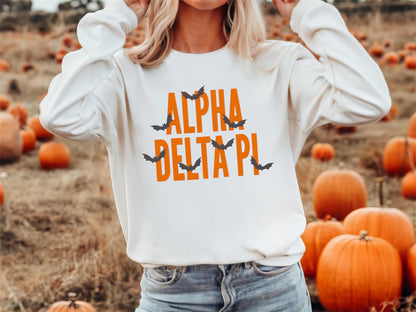 Halloween Bats Sorority Crewneck Sweatshirt