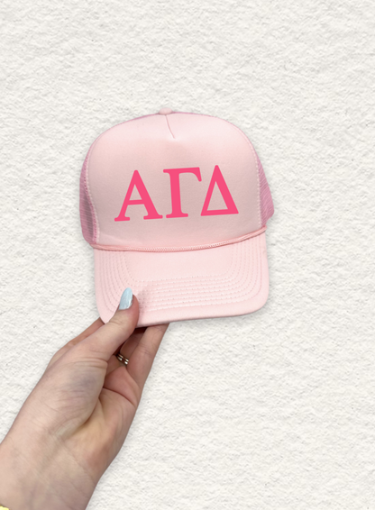 Sorority Letter Trucker Hat