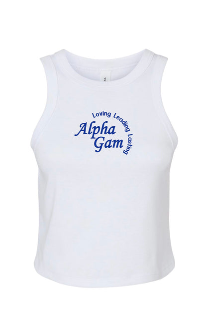 Embroidered Sorority Motto Tank Top