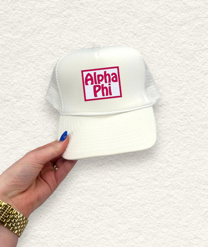 Sorority Embroidered Trucker Hat