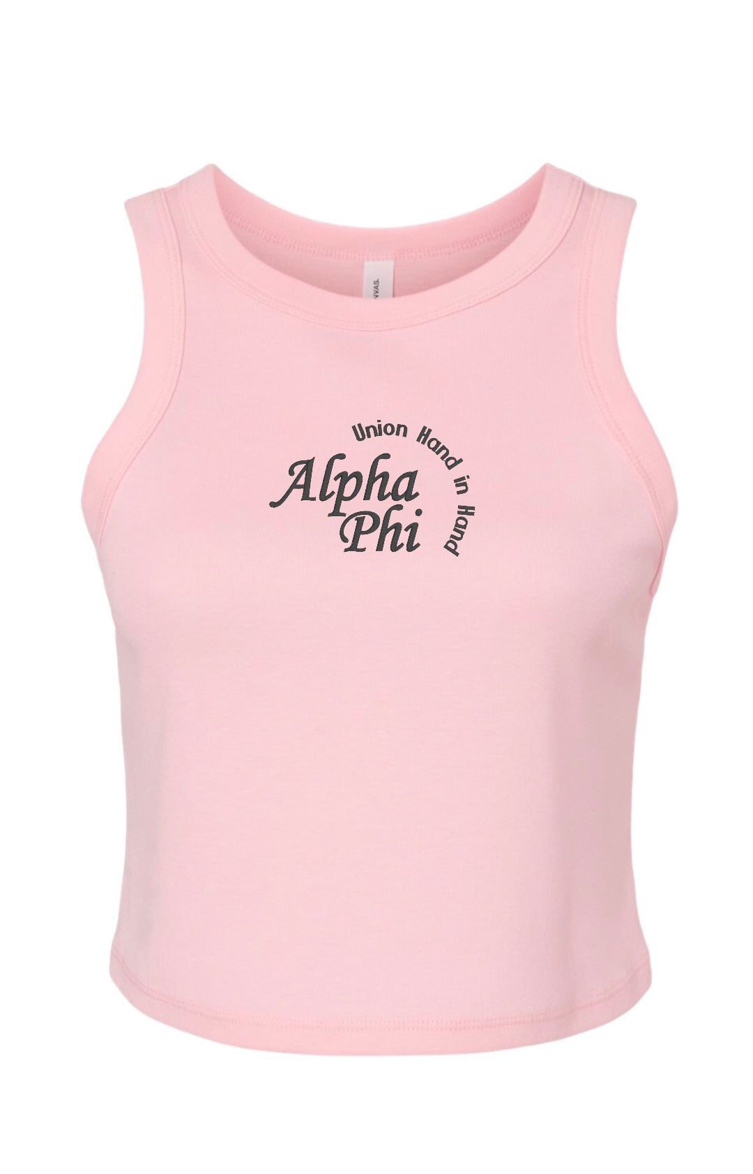 Embroidered Sorority Motto Tank Top