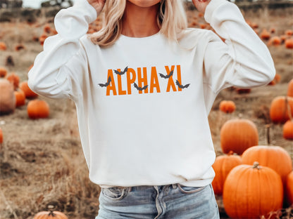 Halloween Bats Sorority Crewneck Sweatshirt