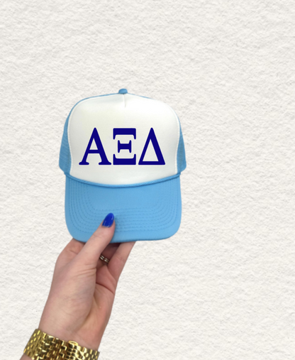 Sorority Letter Trucker Hat