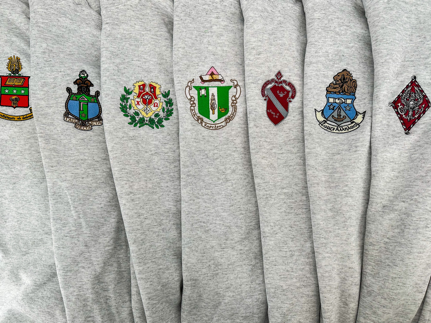 Sorority Crest Quarter Zip Fleece Jacket