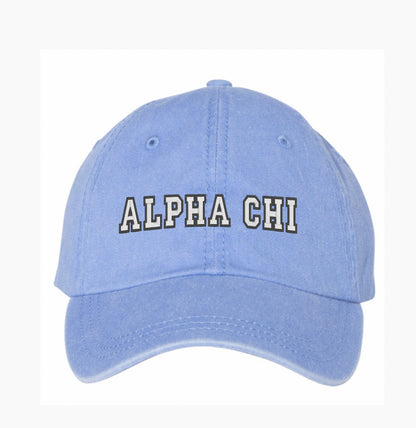 Block Letters Embroidered Hat