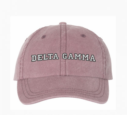 Block Letters Embroidered Hat