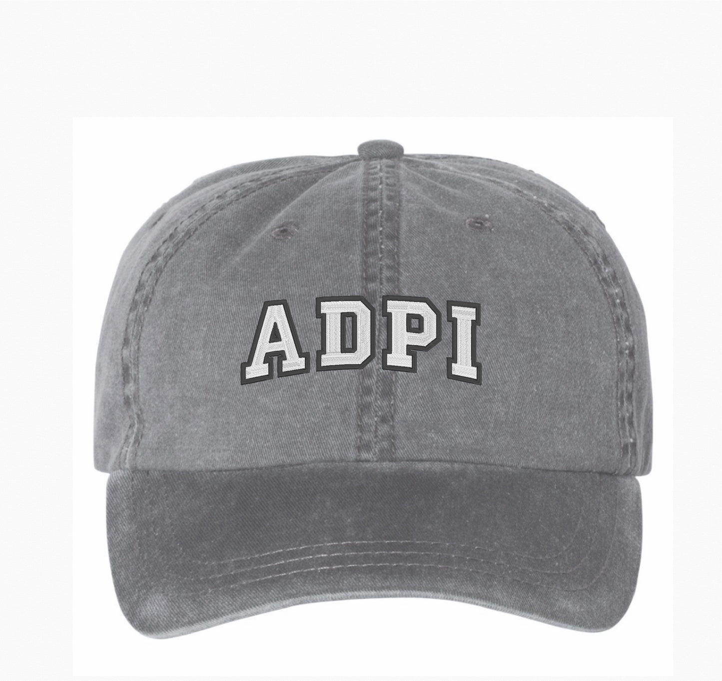 Block Letters Embroidered Hat