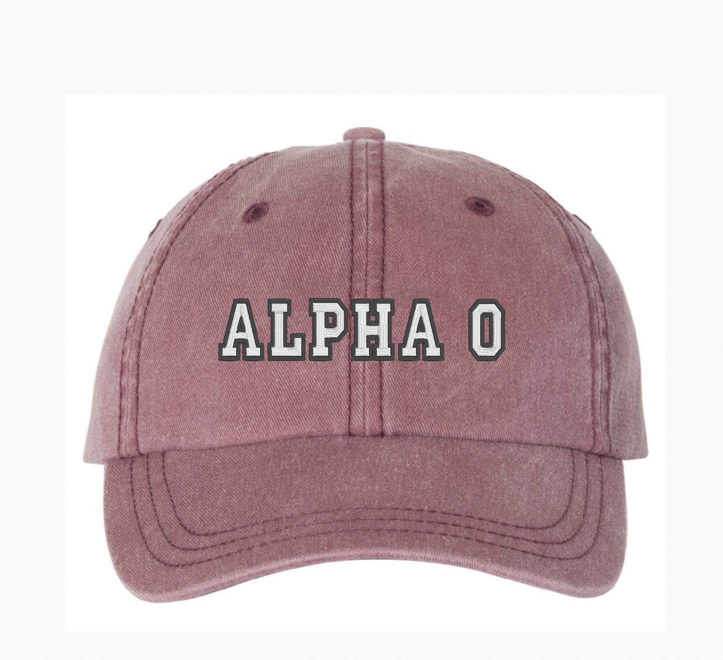 Block Letters Embroidered Hat