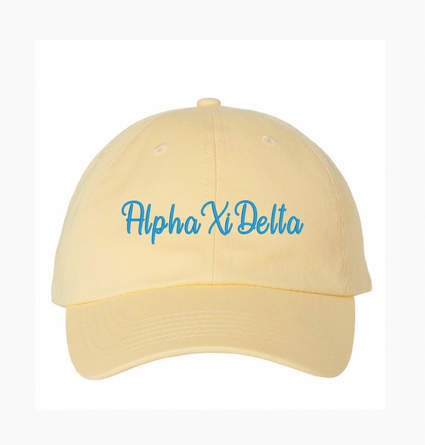 Cursive Letters Embroidered Hat