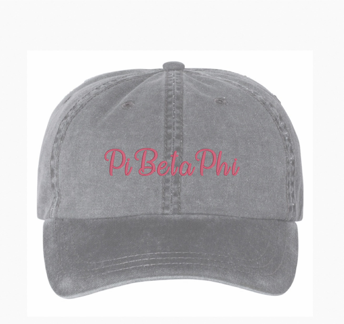 Cursive Letters Embroidered Hat