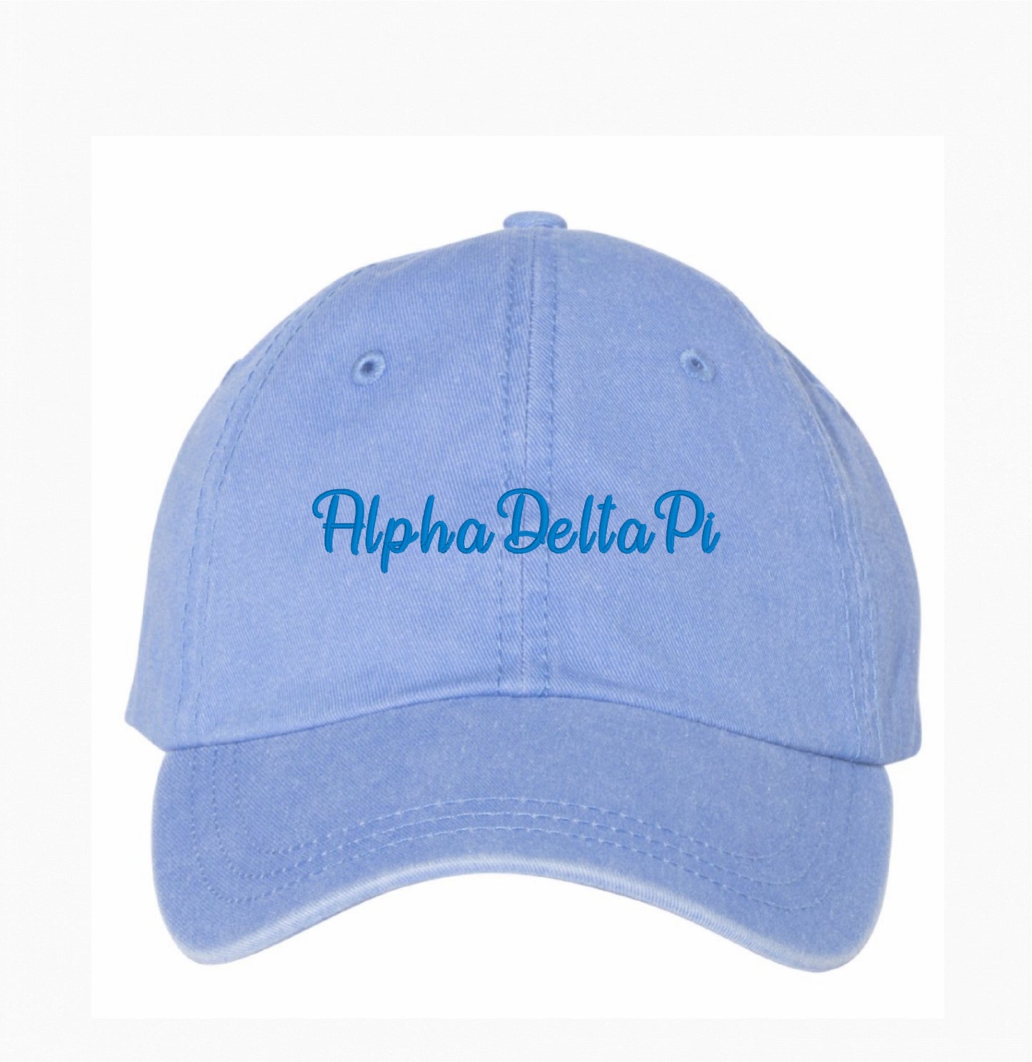 Cursive Letters Embroidered Hat