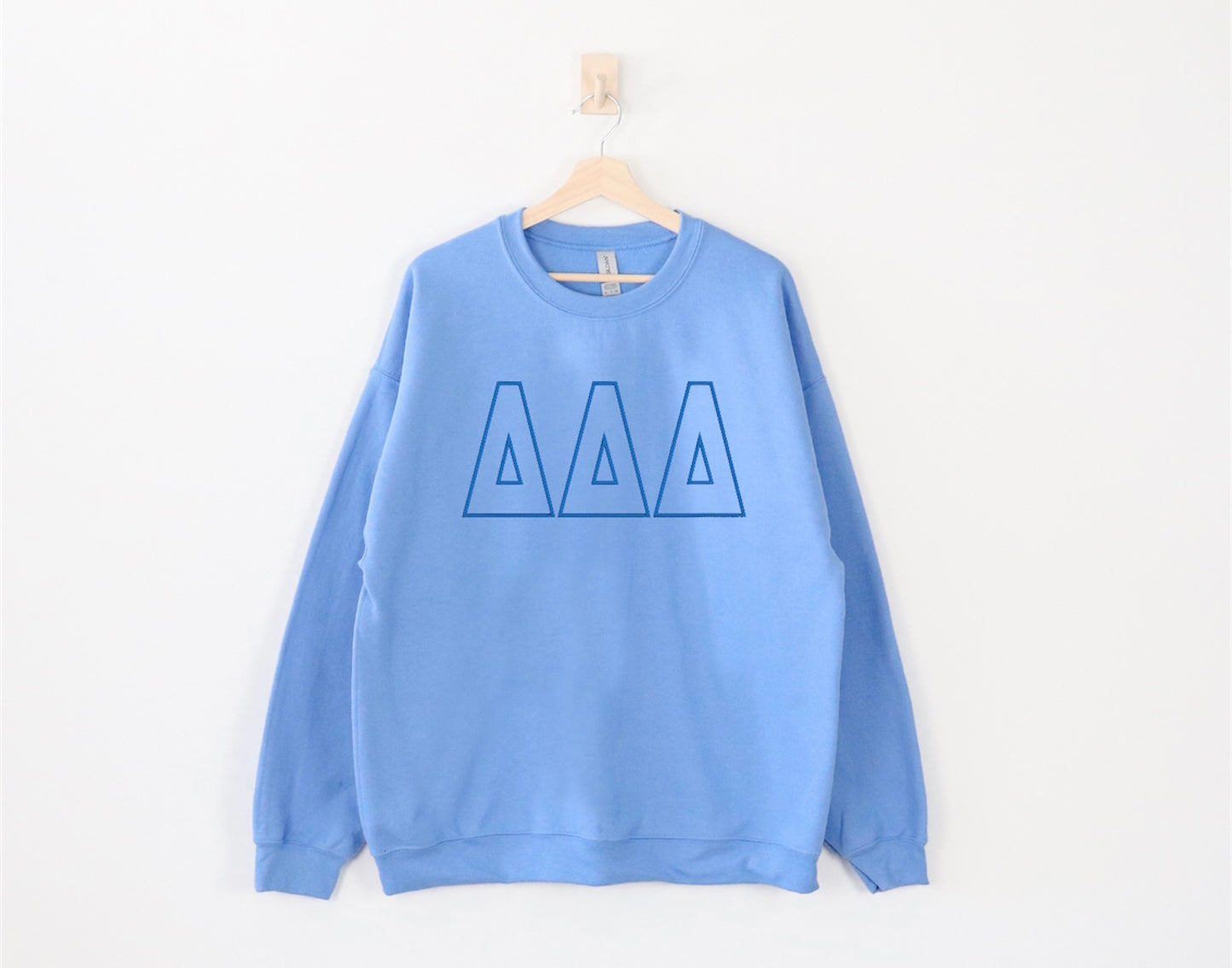 Sorority Letter Outline Crewneck Sweatshirt