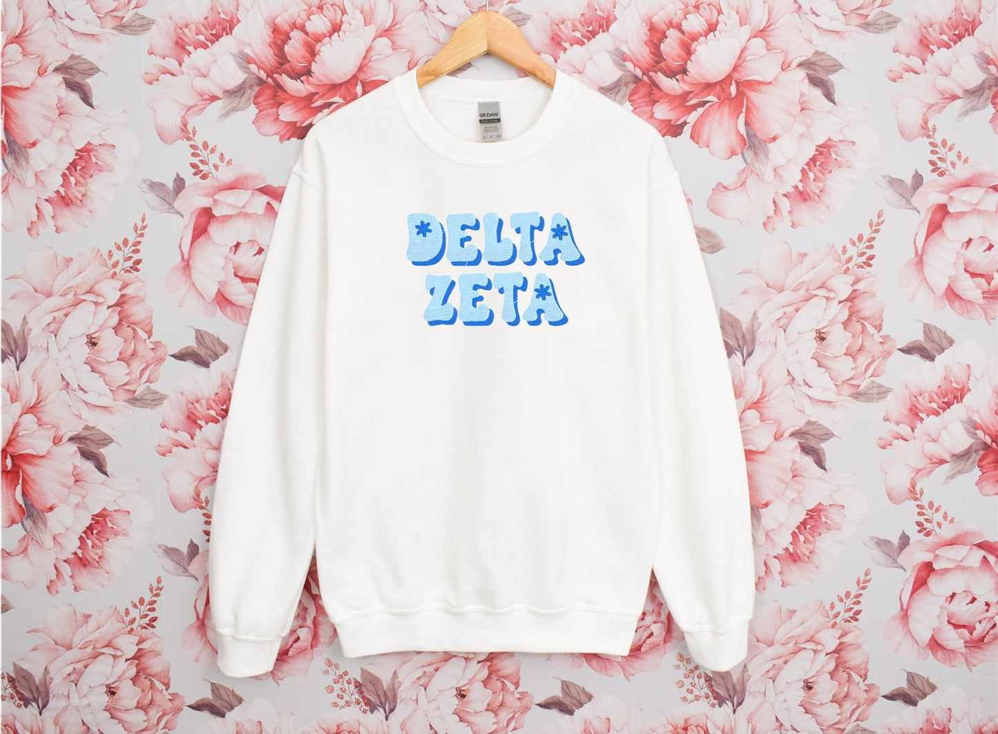 Groovy Blue Sorority Crewneck Sweatshirt