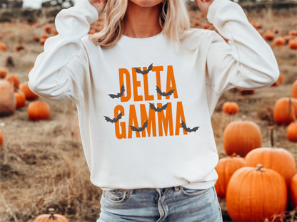 Halloween Bats Sorority Crewneck Sweatshirt