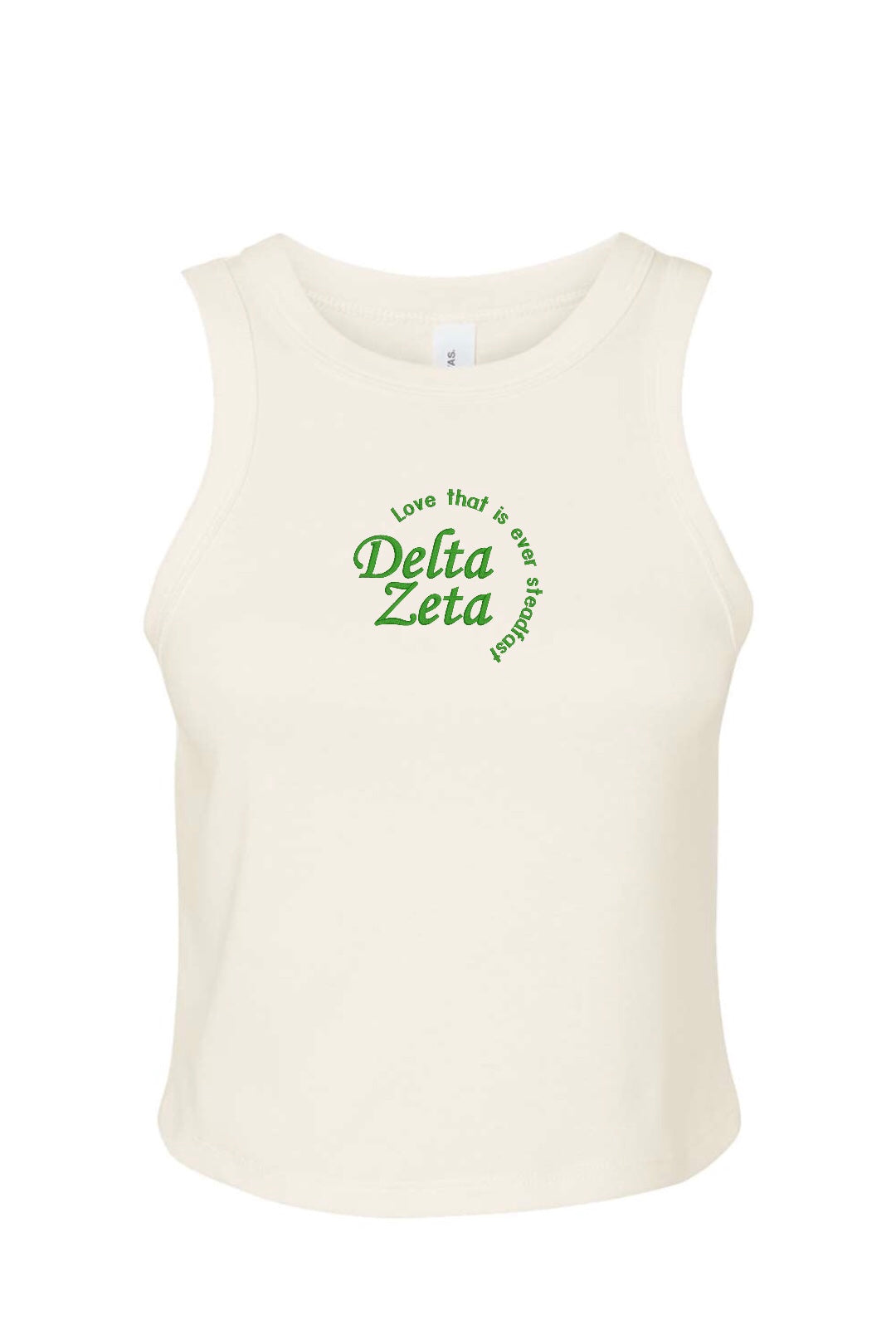 Embroidered Sorority Motto Tank Top