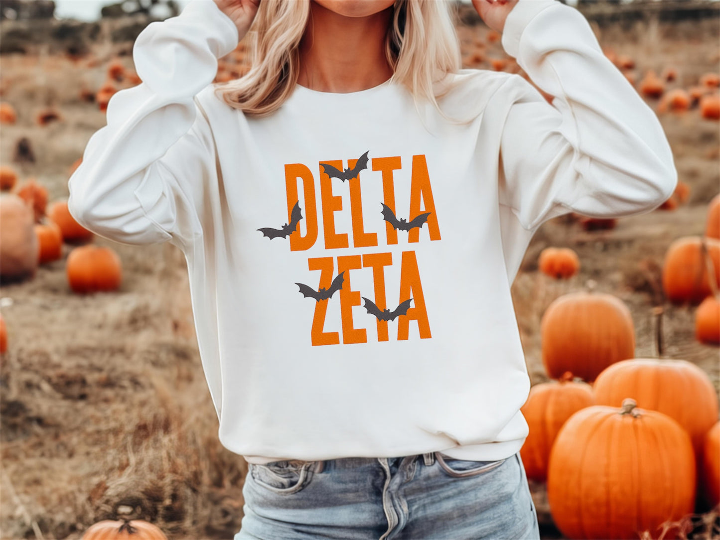 Halloween Bats Sorority Crewneck Sweatshirt