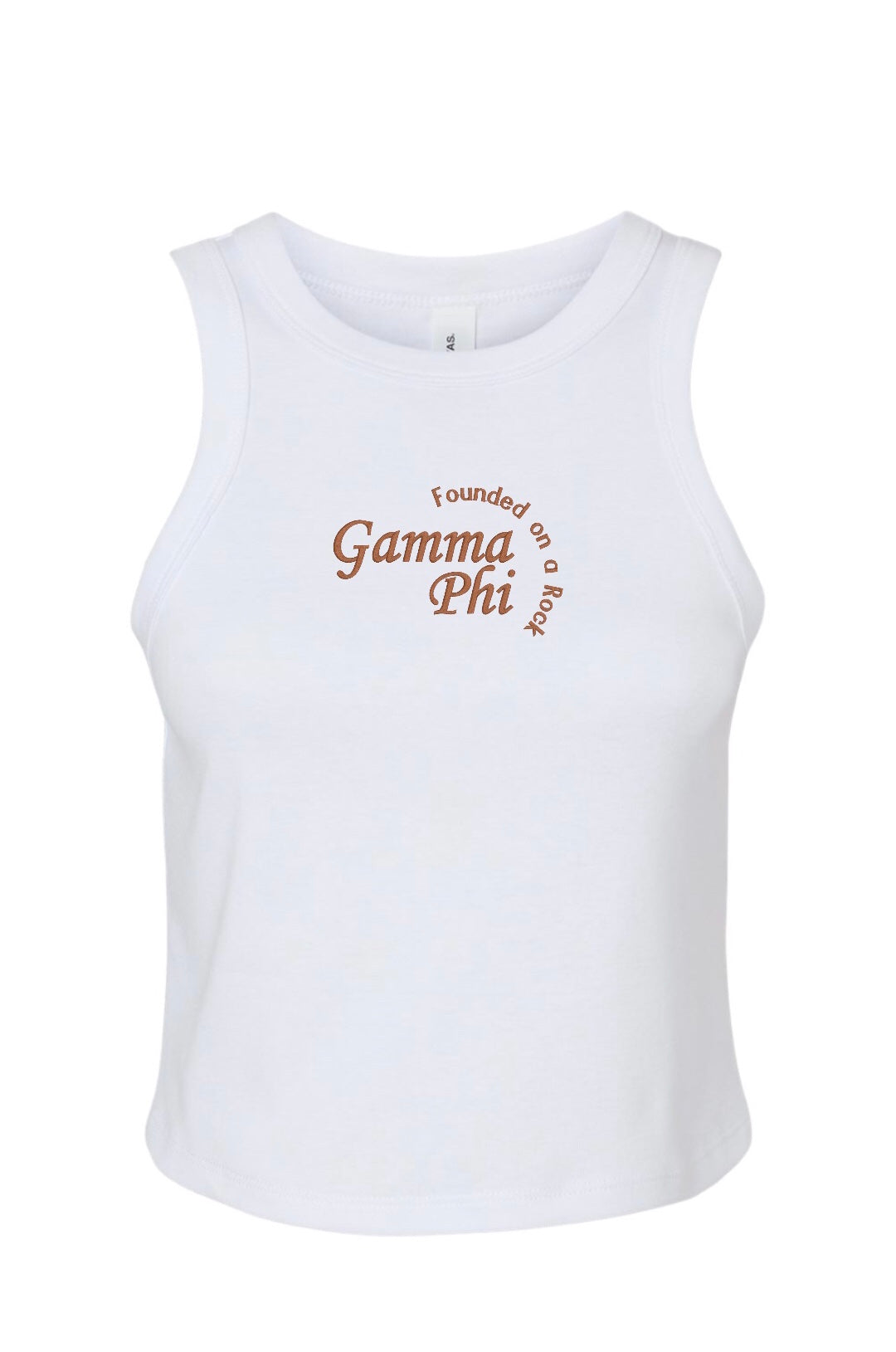 Embroidered Sorority Motto Tank Top