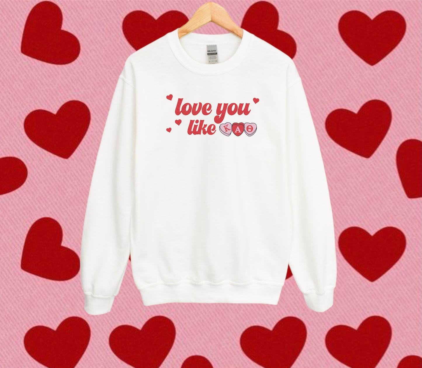 Love You Like Sorority Crewneck Sweatshirt