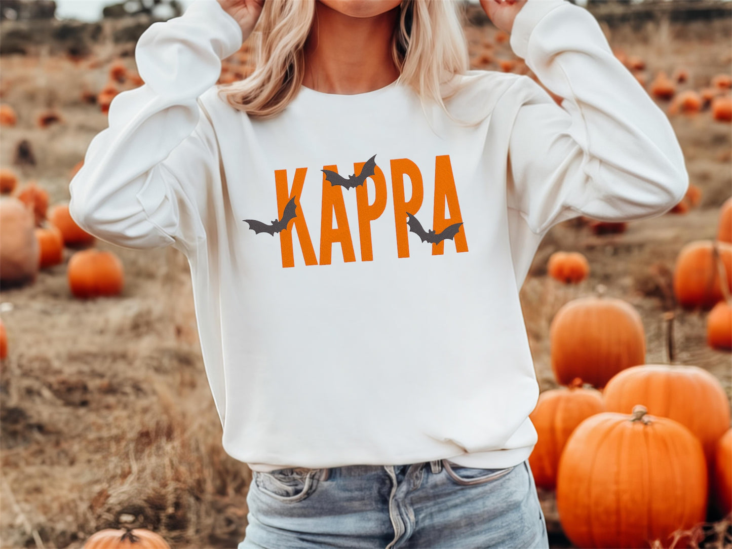 Halloween Bats Sorority Crewneck Sweatshirt