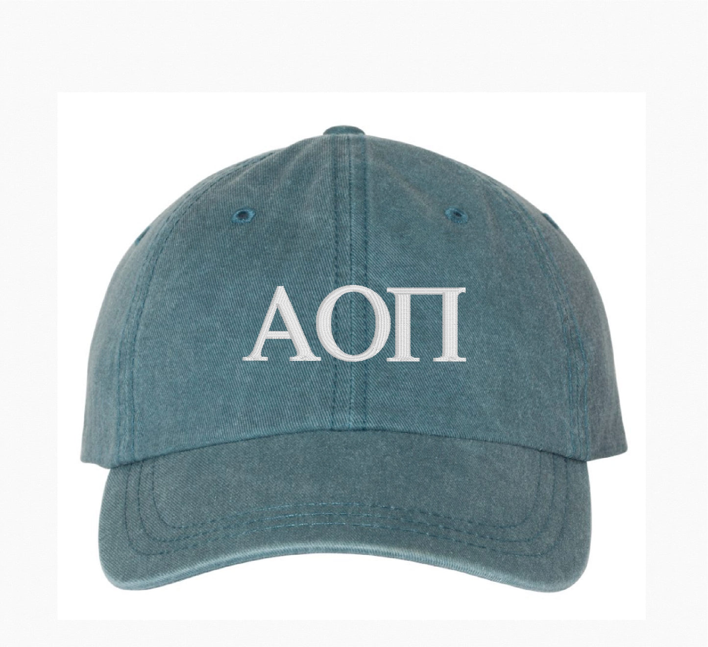 Greek Letters Embroidered Hat