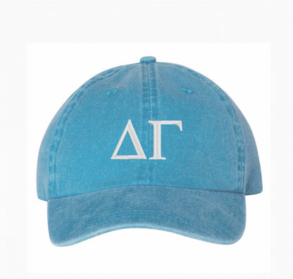 Greek Letters Embroidered Hat