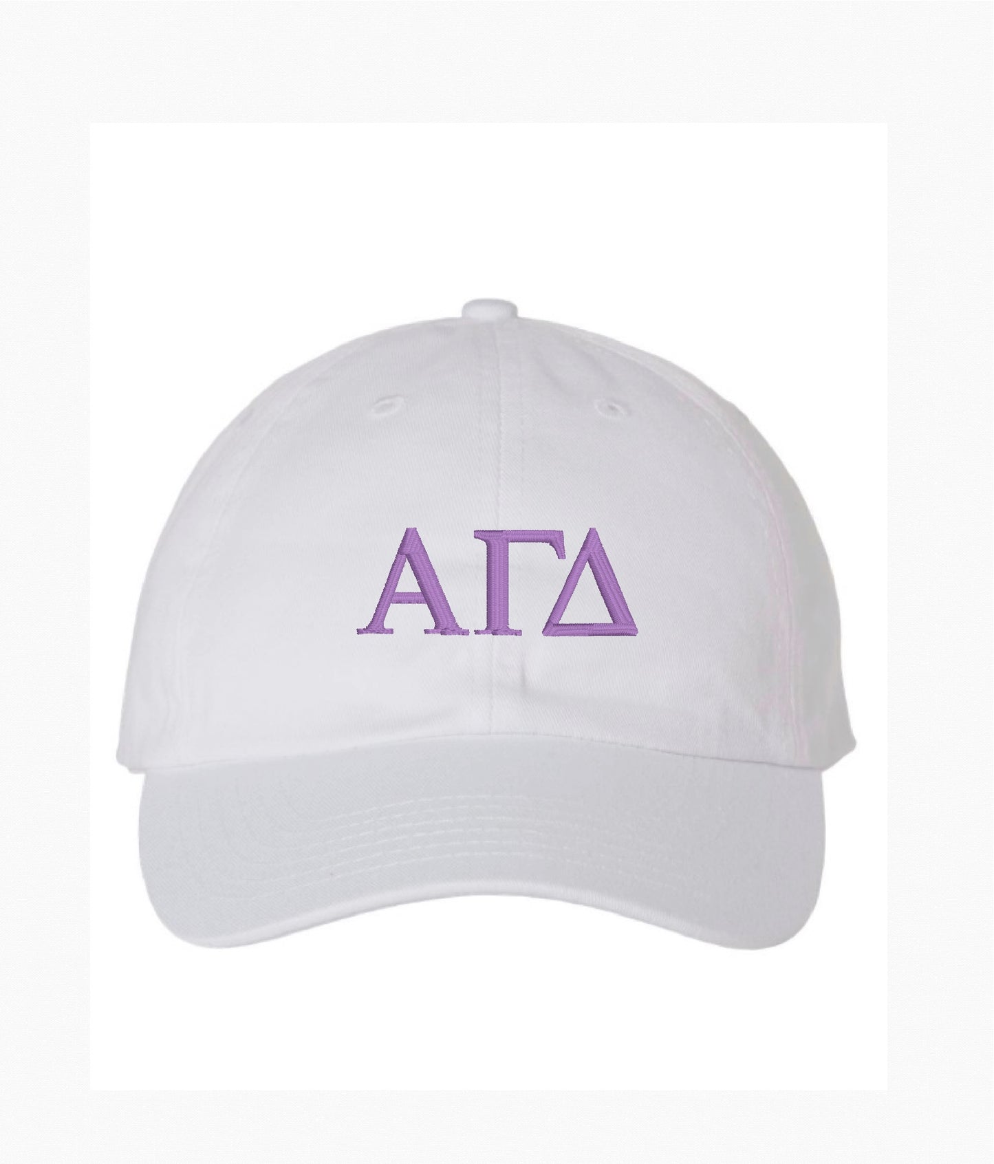 Greek Letters Embroidered Hat