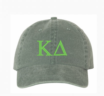 Greek Letters Embroidered Hat