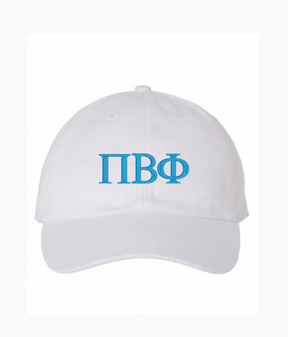 Greek Letters Embroidered Hat