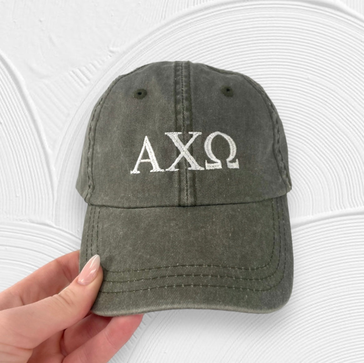 Greek Letters Embroidered Hat