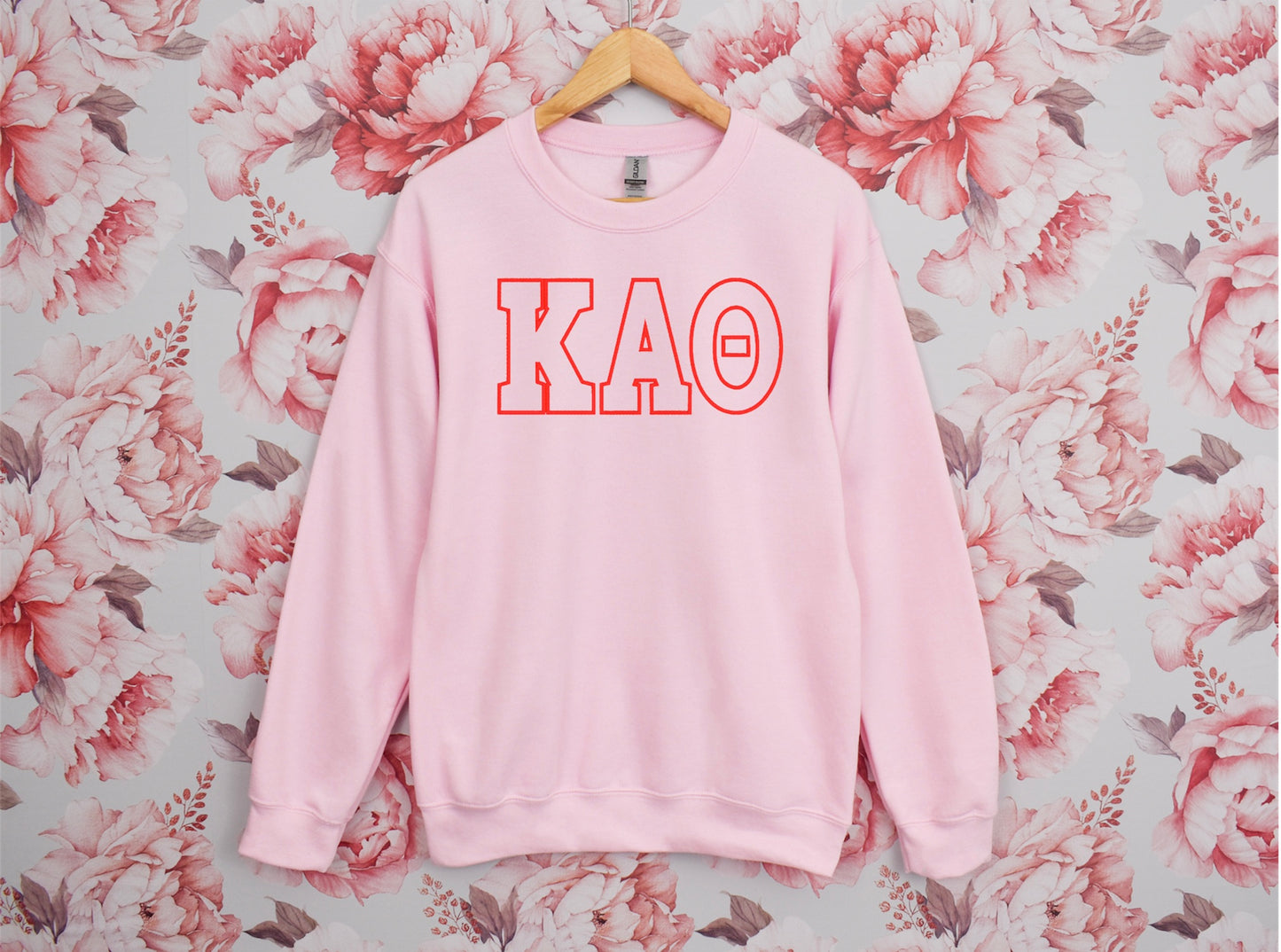 Sorority Letter Outline Crewneck Sweatshirt