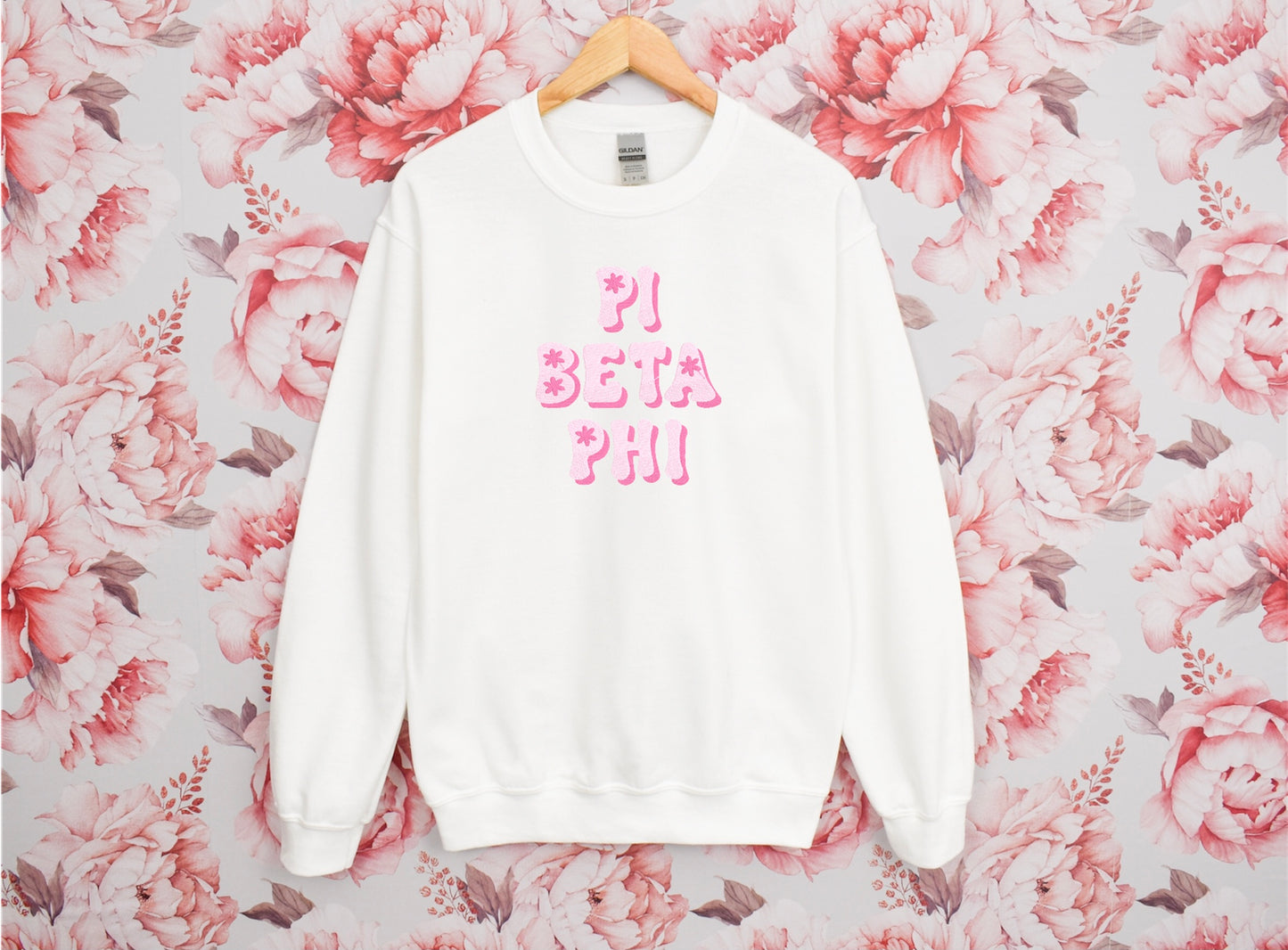 Groovy Pink Sorority Crewneck Sweatshirt