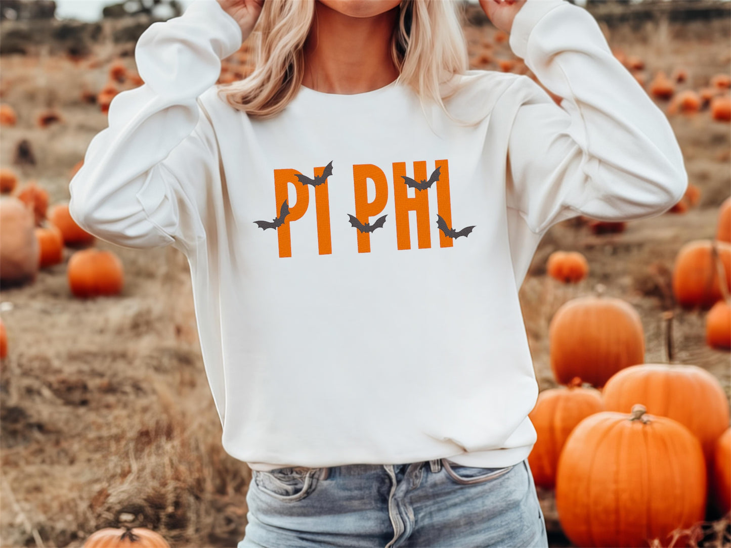 Halloween Bats Sorority Crewneck Sweatshirt