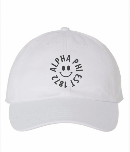 Smiley Embroidered Hat