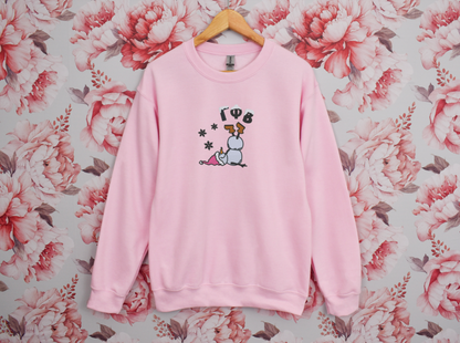 Snowman Sorority Crewneck Sweatshirt