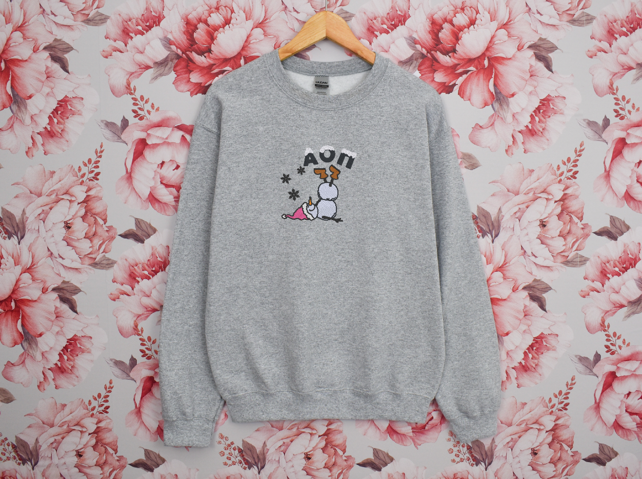 Snowman Sorority Crewneck Sweatshirt