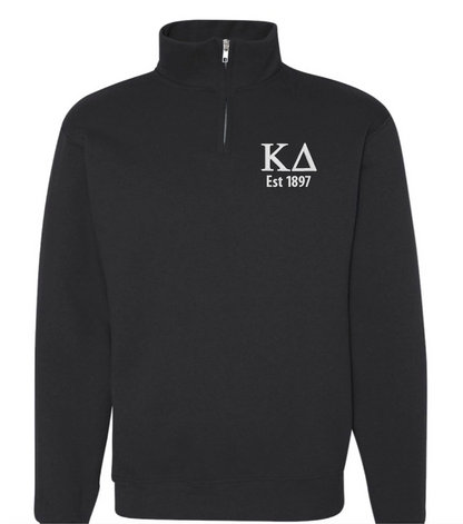 Sorority Quarter Zip Fleece Jacket with Year