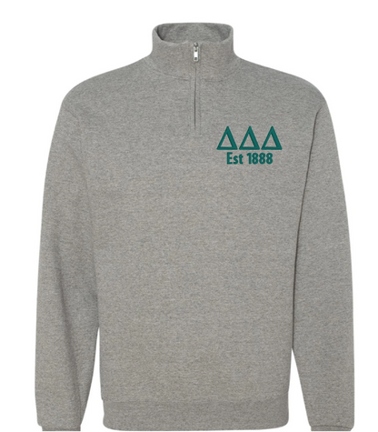 Sorority Quarter Zip Fleece Jacket with Year