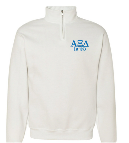 Sorority Quarter Zip Fleece Jacket with Year