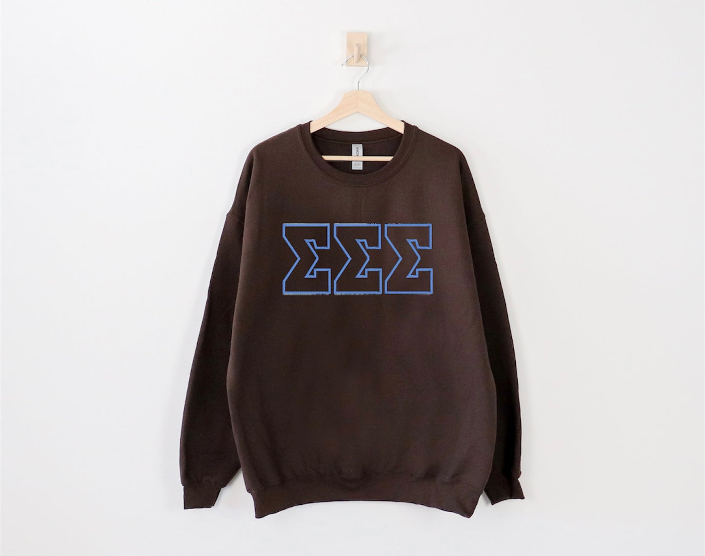 Sorority Letter Outline Crewneck Sweatshirt