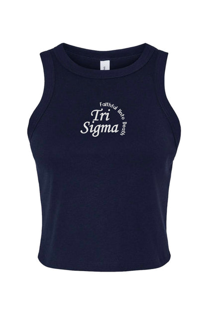 Embroidered Sorority Motto Tank Top