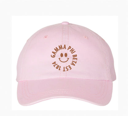 Smiley Embroidered Hat