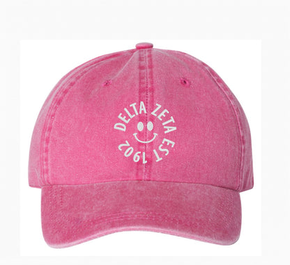 Smiley Embroidered Hat