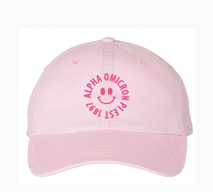 Smiley Embroidered Hat